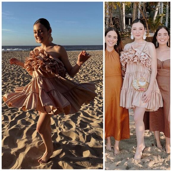 Aje Allure Tiered Ruffle Mini Dress Size 2 US / 6 AU - Picture 12 of 14